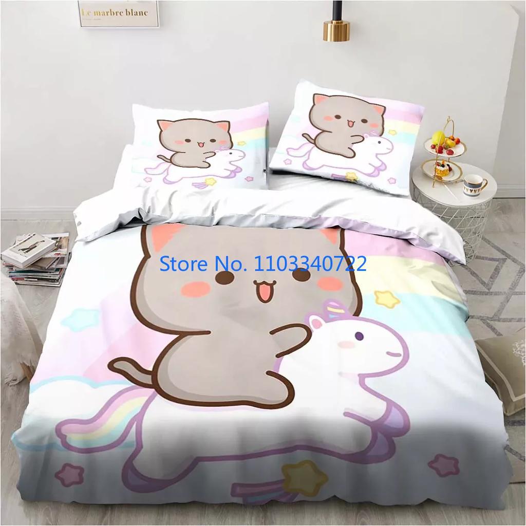 Bubu Dudu Cartoon Cute Bear Kawaii  Duvet Cover Set 3D Print Comforter Cover Bedclothes for Boy Girl Bedding Sets Bedroom Decor