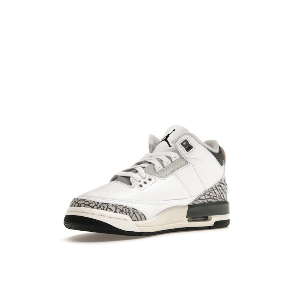 Air Jordan 3 Retro GS Hide N Sneak Barnesko Hvit Svart Jern DX6665-100