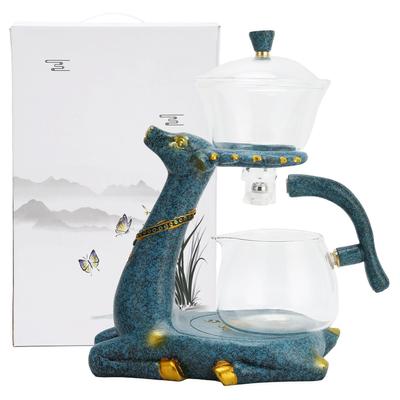 Magnetic Teapot High Borosilicate Glass Coffee Pot with Deer Bracket for Home Cafe Decoration