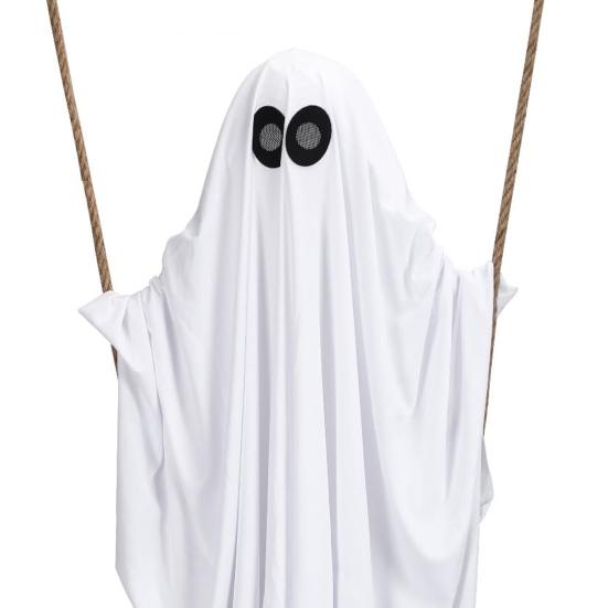 Halloween Ghost on A Swing Outdoor Decoration 63" Large Swinging Ghost Decor for Party Haunted House Outside Lawn Yard Decor
