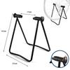 Support de présentoir de vélo pliable universel Support de réparation de moyeu de roue en triangle Béquille pour stationnement vertical Accessoires de vélo