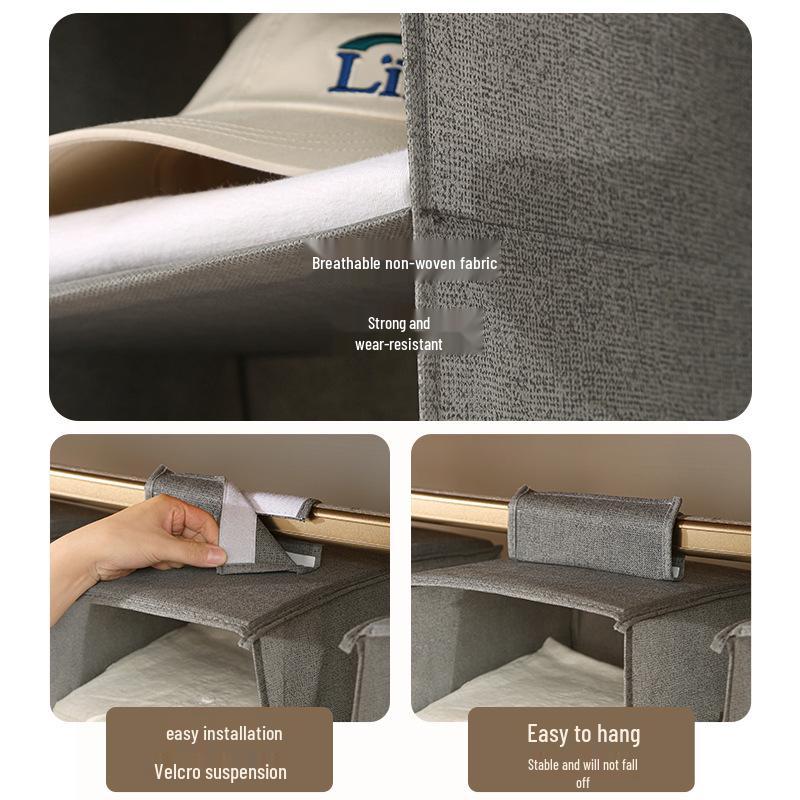Multi-Layer Hanging Fabric Storage Bag for Clothes and Sundries