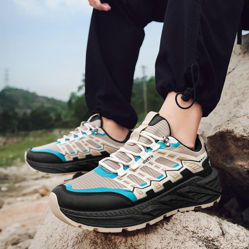 Hiking shoes outdoor platform breathable cross-country running shoes summer non-slip hiking shoes training shoes casual shoes