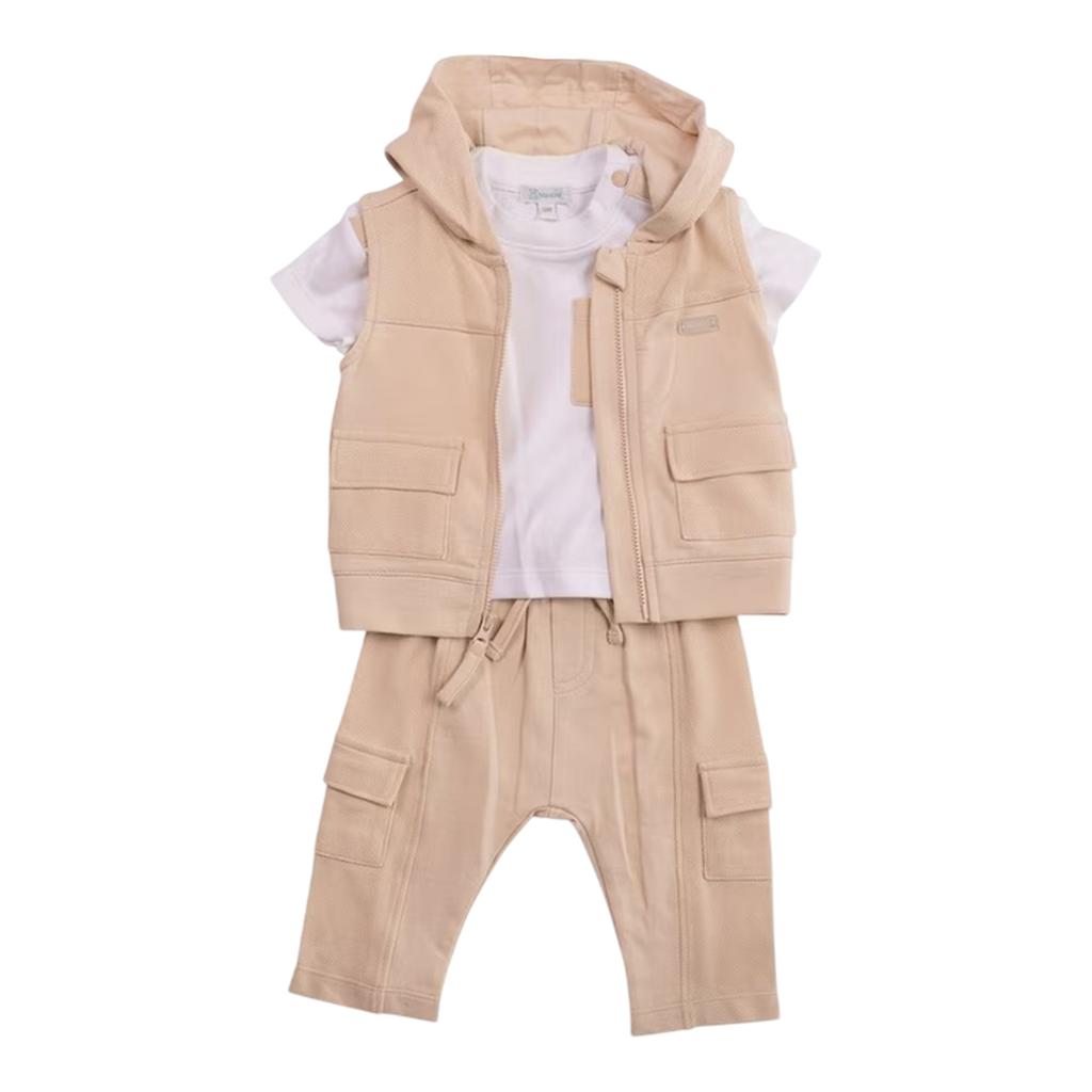 Mintini Baby Boys Plain Top And Trousers Set