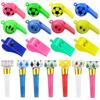 Colorful Whistle Party Favors Festival Gathering Gifts for Guests Colored Plastic Cartoon Bright Party Noise Generator TMZ