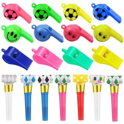 Colorful Whistle Party Favors Festival Gathering Gifts for Guests Colored Plastic Cartoon Bright Party Noise Generator TMZ