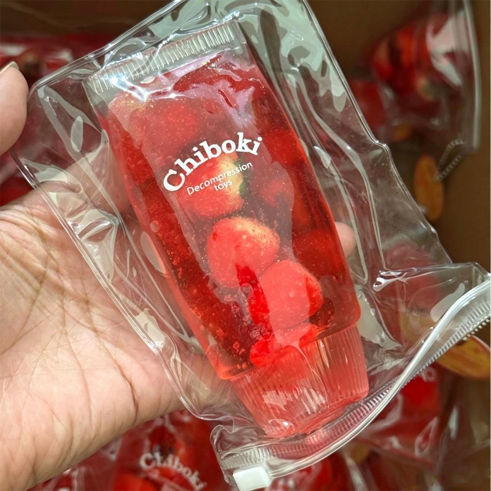 Favorite Toy In Stock Fruit Filled Maltose Toothpaste Squishy Toy Soft No Rising & Jam Feel Asmr Sensory Fidget Toy Stress Relief Gift
