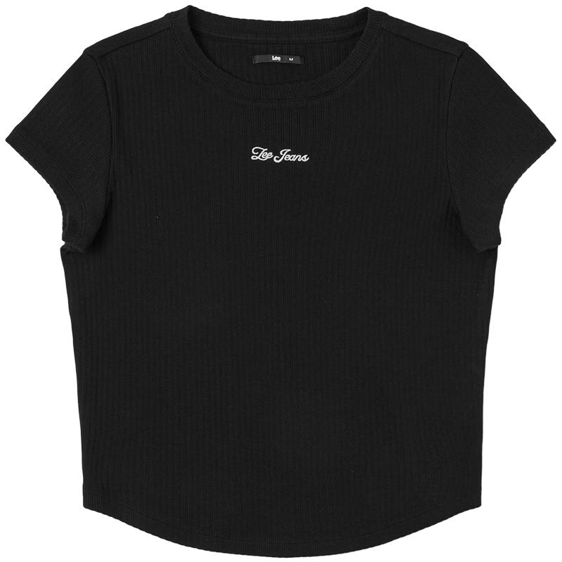 Lee Women s Slim Fit Embroidered Logo Short Sleeve T-Shirt L