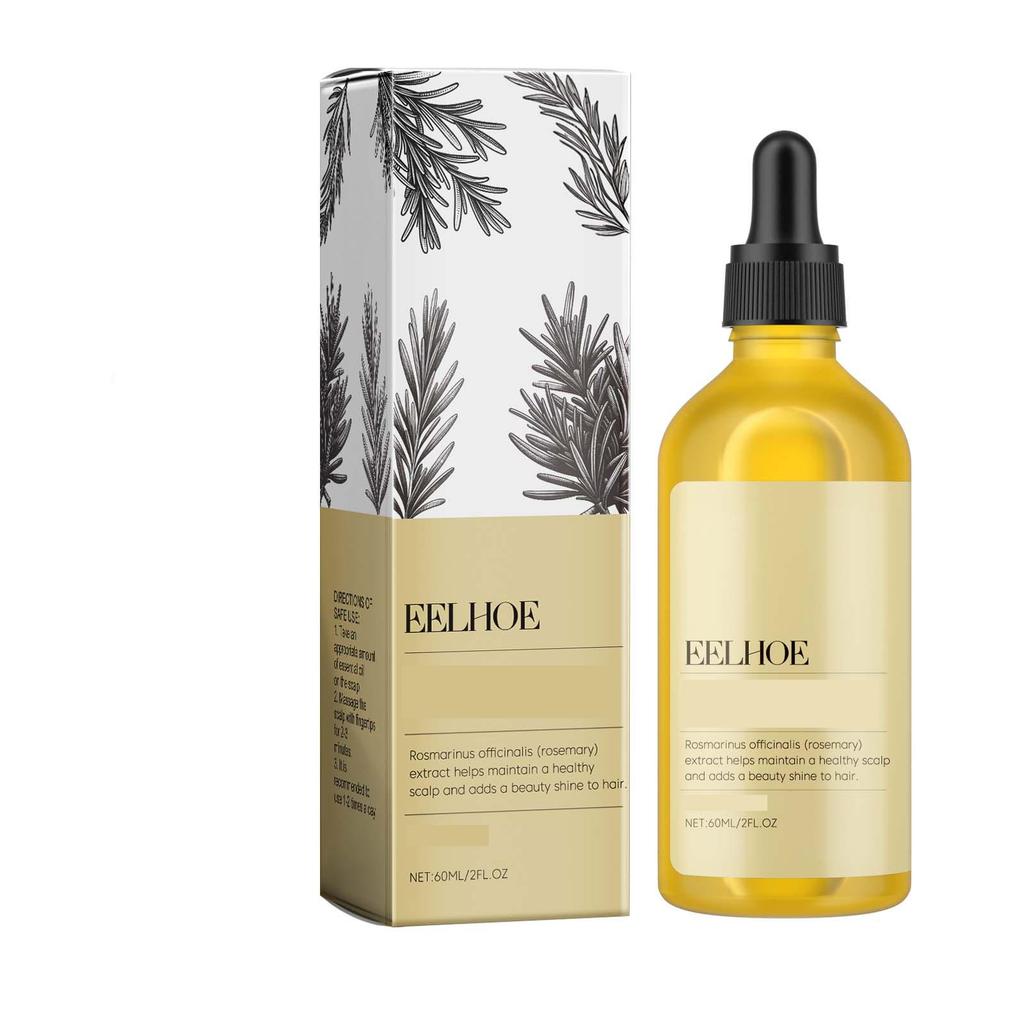 EELHOE plant extract Rosemary hair care essential oil soothes dry scalp, improves dry hair, knotted home care, soft, fluffy and brightens hair 60ml