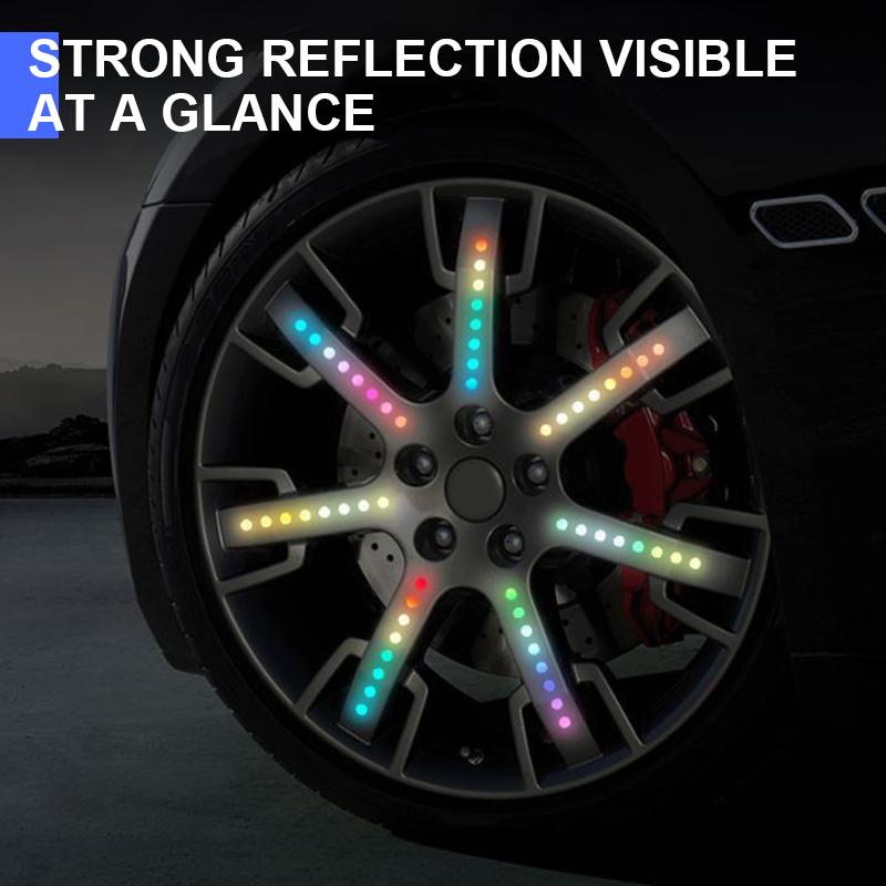 SEAMETAL 20PCSDIY Car Motorcycle Reflective Decorative Stickers