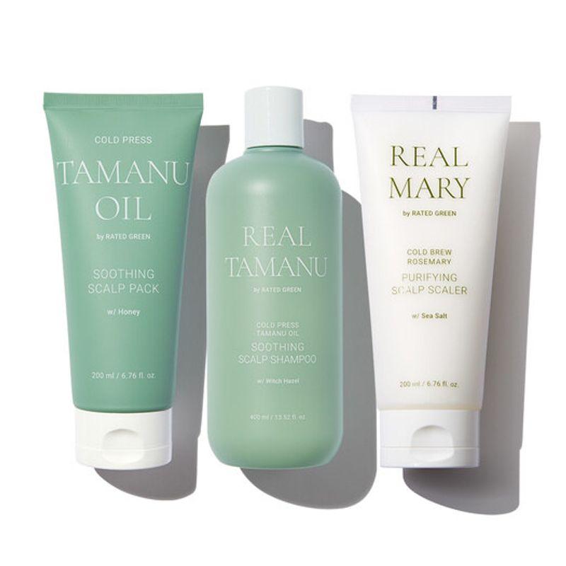 [Gift Set] Tamanu Shampoo + Tamanu Oil Scalp Pack + Scalp Scaler