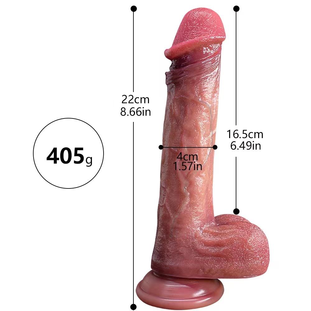 Prominent Veins Double Liquid Silicone Artificial Penis Makeup Female Masturbator Thick Long Vacation Penis Adult Sexual Supplies