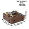 MOOXI Military Series MOC Bricks WW2 Trench FortressBattlefield Scene Set Compatible Wars Action Figure Blocks Toys Gift MOC5064