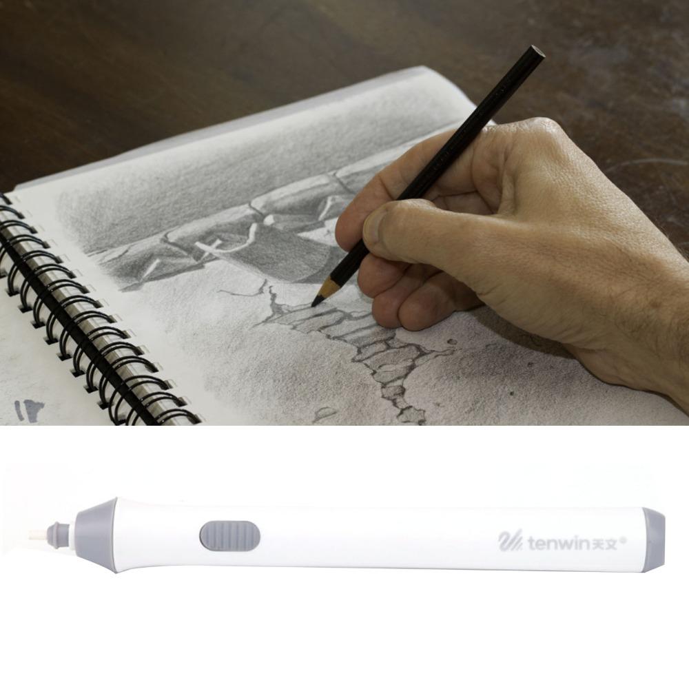1pcs High Speed Motor Automatic Pencil Eraser Lightweight Portable Plastic Material Battery Operated Eraser