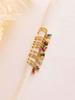 Copper Colorful Zircon Simple Fashion Water Drop Hoop Earring For Women Dating Partyt High Quality Fine Jewelry