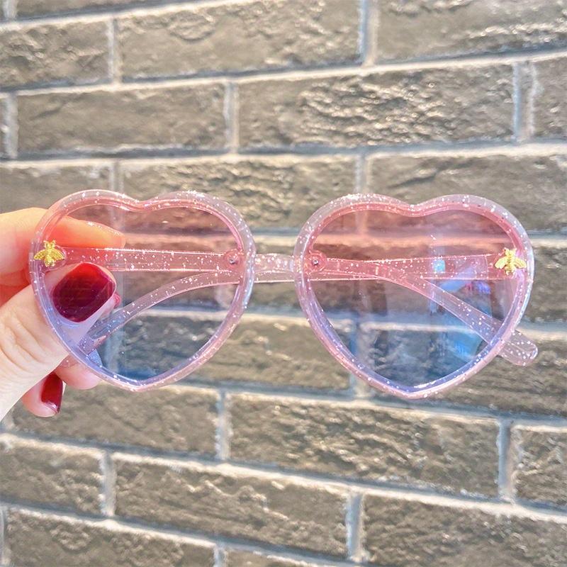 New Retro Love Frame Little Bee Youngsters's Decorative Glasses Fashion Youngsters's Glasses