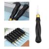2.0 2.5 3.5 4.5 5.0mm Leather Edges Crafting Tool Leather Edges Creaser with Handle Leather Craft Tool