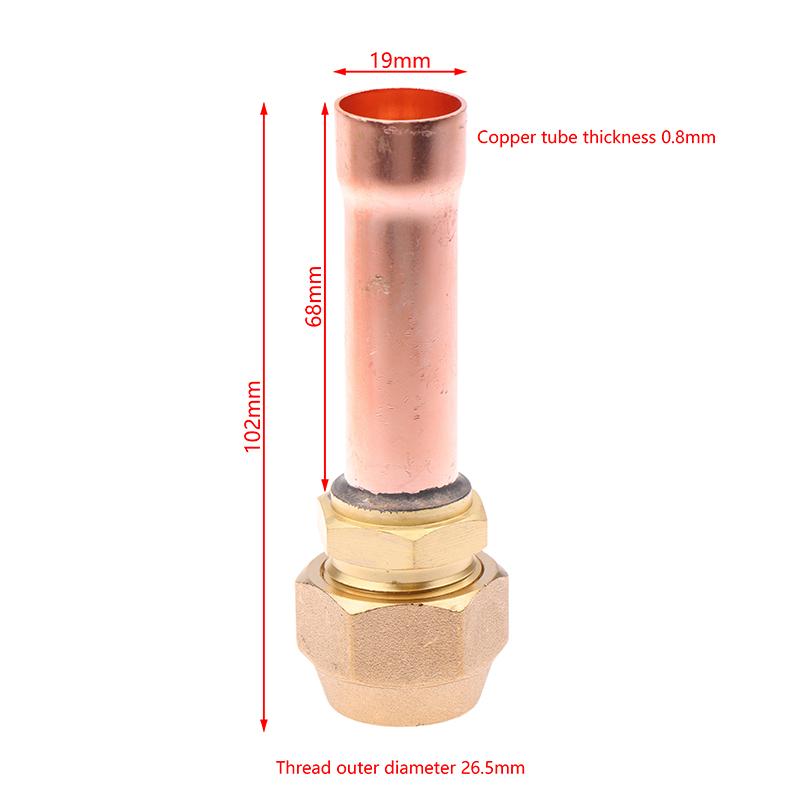 1 stk Klimaanlegg Kobberrør Med Smidd Messing Sae 1/4 3/8 5/8 1/2 3/4 Gjenget Koblingsfittingsadapter -20 Til 120℃