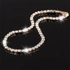 Fashion Jewelry Shiny Clavicle Chain Dazzling  Crystal Elegant Zircon Necklace Cuban Chain
