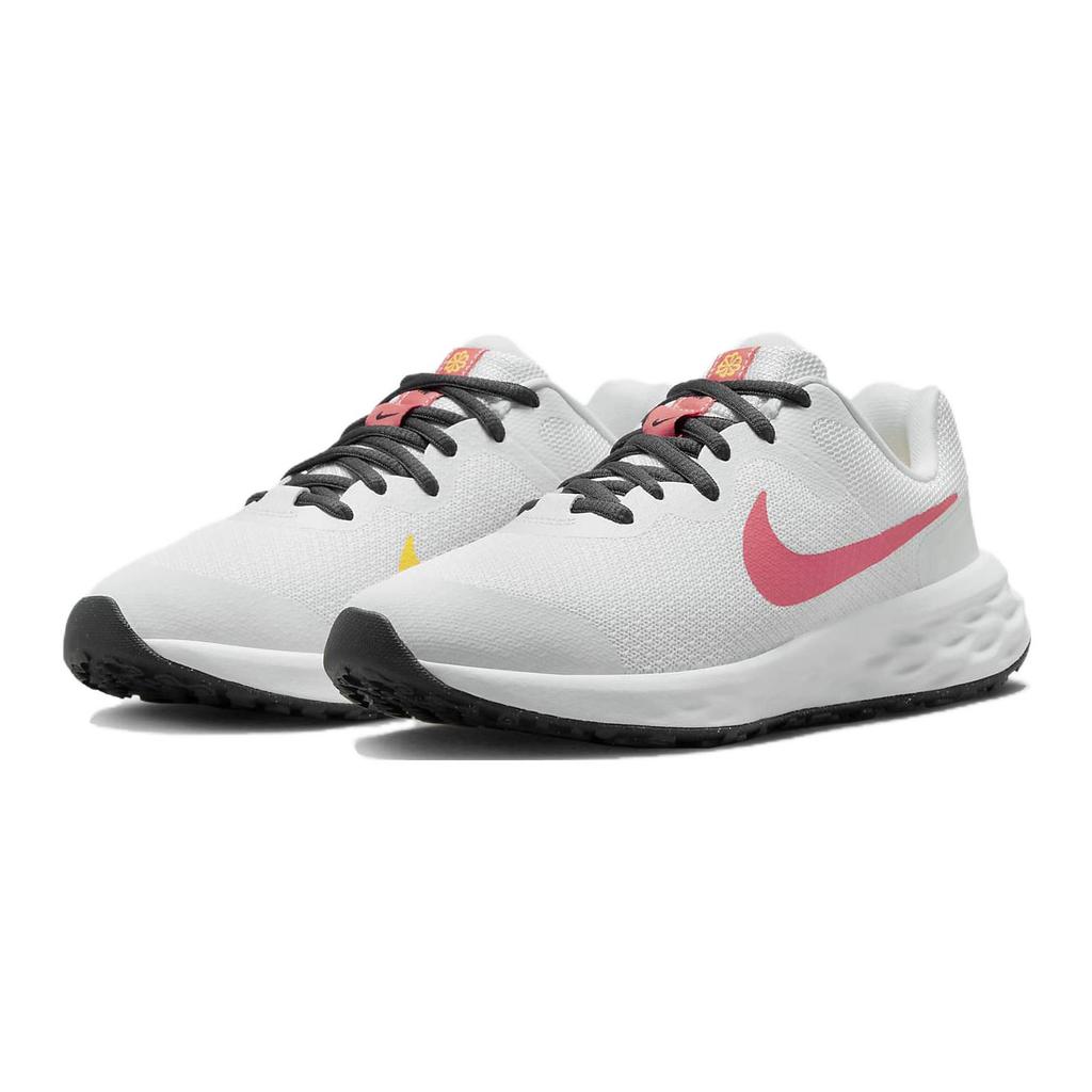 New Nike REVOLUTION 6 GS Anti Slip Wear Resistant Low Top Kids' Running Shoes White Grade School DD1096-101