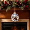 Indoor Party Ambient Lights Light Up Christmas Scene Ball Ornament with Warm LED Glowing Holiday Story for Clear Acrylic Hanging Balls Tree Decor and