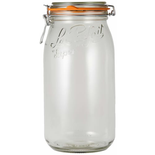 Le Parfait Glass Vocal Jar, 3L, Storage Container, 940006