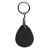 Customized leather water drop small card cover, keychain protective cover, elevator card cover ins community access card cover, customized oem.