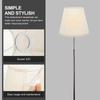Modern Linen Lamp Shade for Table Lamp Bedside Floor Light Replacement Cloth Cover Half Round Design Soft Light Decorative