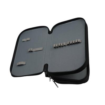 2/3/4 Layers Colored Pencil Bag Large Capacity Square School Stationery Bag Smooth Zipper Painting Storage Holder Pencils Case
