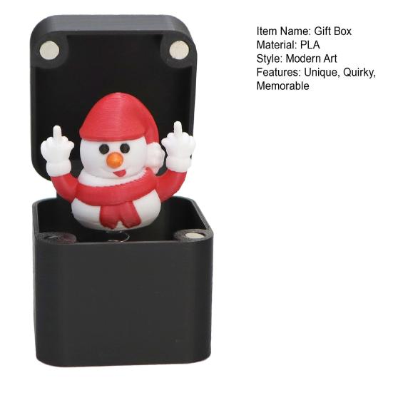 Vtipné dárky pro legraci Prostředníček v krabičce Kancelářský vtip Dárková krabička na žert Novinka Žertovný dárek k narozeninám, svátkům