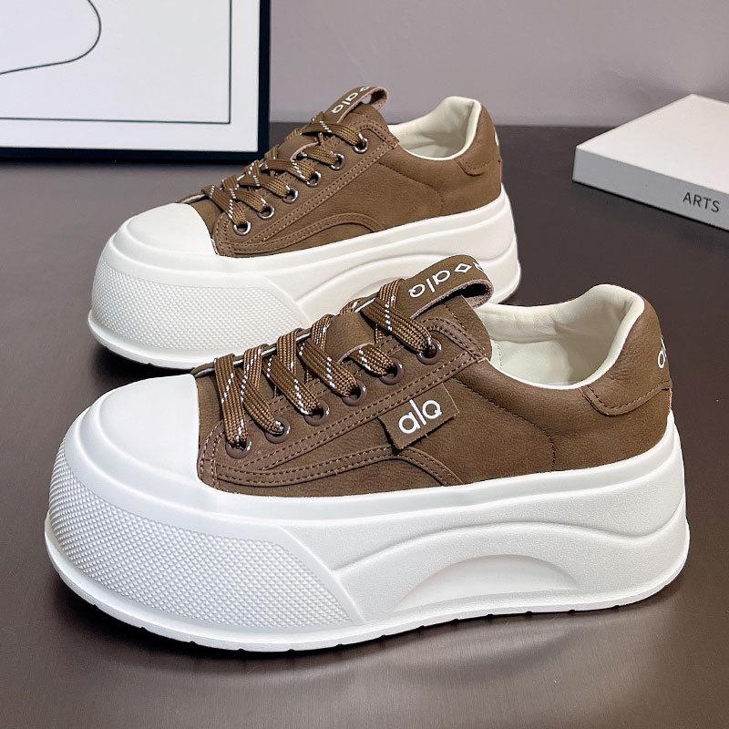 

[Fanfna] thick-soled little white shoes for women s autumn 2025 new versatile height-increasing, lightweight and comfortable casual board shoes 40