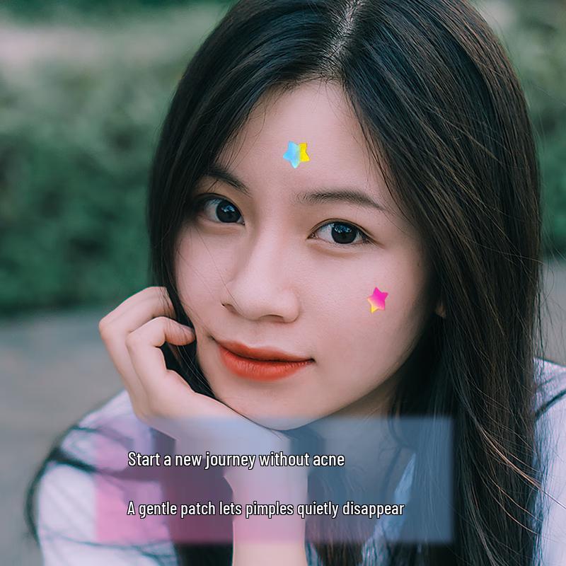 AUSLKA Beauty Colorful Star Pimple Patches
