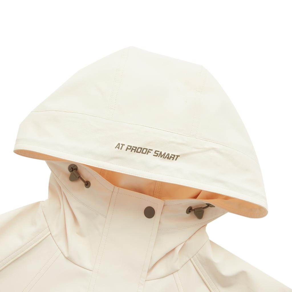 Li-Ning Lettuce Edge Water-Resistant Hooded Letter Insert Loose Cycling Camping Windproof Warm Outdoor Casual Short Windbreaker AFDU940-7