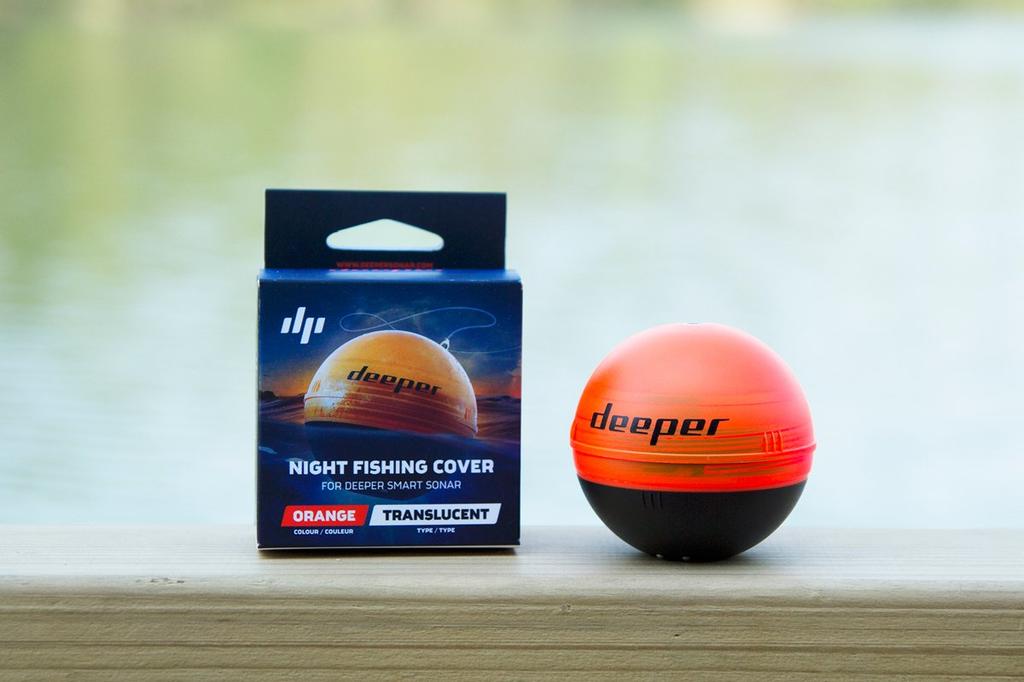 Japanese Deeper Wireless Smart Fish Finder Night Fishing Cover Single [Official Distributor] (Orange, Unit) FRI-OT-000003