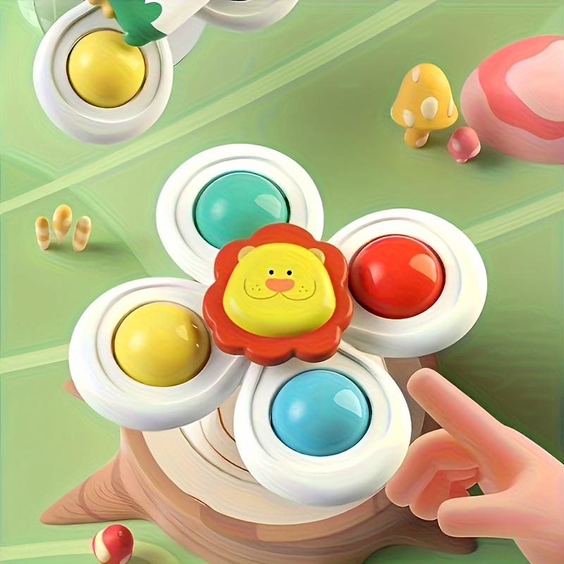 3 Stück Kinder Badespielzeug Saugnapf Rotierendes Spielzeug Y2K Cartoon Sensorisches Spielzeug, Rotierendes Puzzlespielzeug mit Badespaß Geschenk Cartoon Sensorisches Spielzeug,