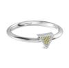 Peridot Minimalist Geometric Ring – 925 Sterling Silver