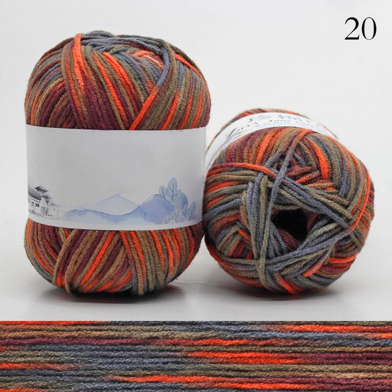 Buy 1Roll Fashion Yarn Accessories Wool Cotton Needlework Soft DIY High