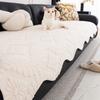 Winter Warm One-Piece Non-Slip Sofa Throw Cover Soft Fuzzy Furniture Protector Mats  New Irregular-Shaped Plush Sofa Cushion
