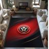 Sheffield United Fußball Druck Kristall Samt Teppich, Bequemer Wasserabsorbierender Rutschfester Innenboden Teppich