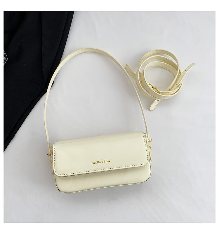 

Женская изысканная сумка через плечо, большая вместимость, искусственная кожа, винтажная сумка-слинг, регулируемый ремень, модная сумка через плечо, ретро-сумка через подмышку, MIT 20.5x5x11cm белый