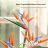 Tropical Bird of Paradise Building Blocks: DIY Flower Ornament for Room Decoration