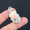 Womens Day Deal 925 Silver Crown Chakra Pear Scolecite Gemstone Sister Pendant