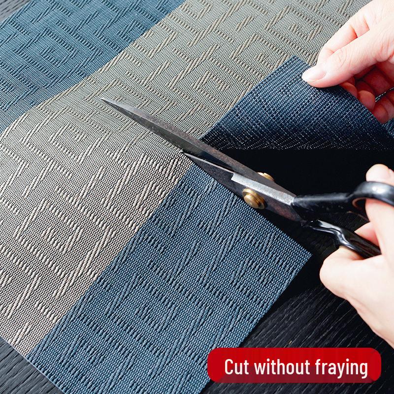 New Zen-Style Waterproof PVC Table Runner and Placemat - Durable for Tea, Coffee, and Dining Tables