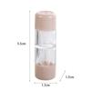 Transparent Mini Capsule Shape Contact Lens Container Lenses Box Storage Eye Care Contact Lens Case
