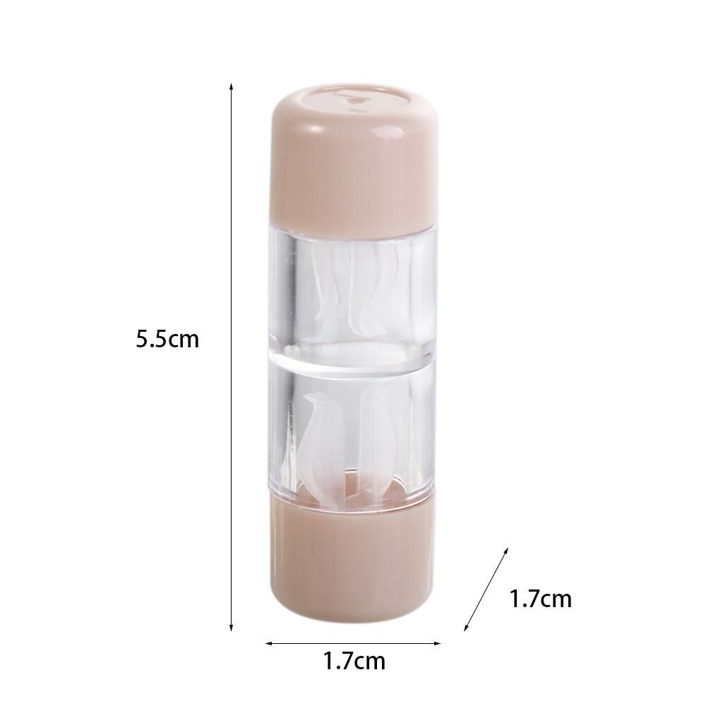 Transparent Mini Capsule Shape Contact Lens Container Lenses Box Storage Eye Care Contact Lens Case
