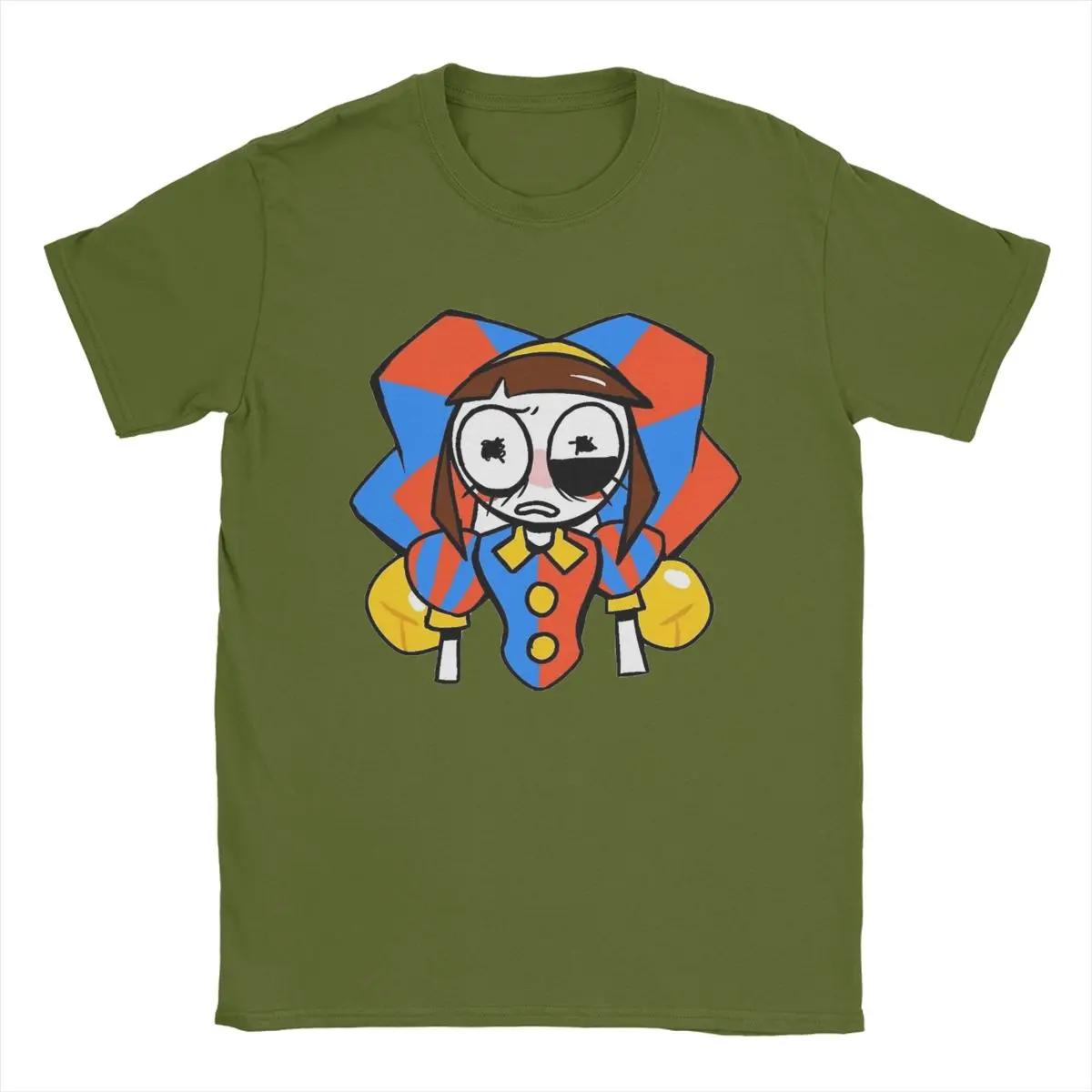

Футболка Amazing Digital Circus для мужчин Pomni And Jax Cool Cotton Tee Shirt Round Neck Short Sleeve T Shirts Summer Clothing 3XL