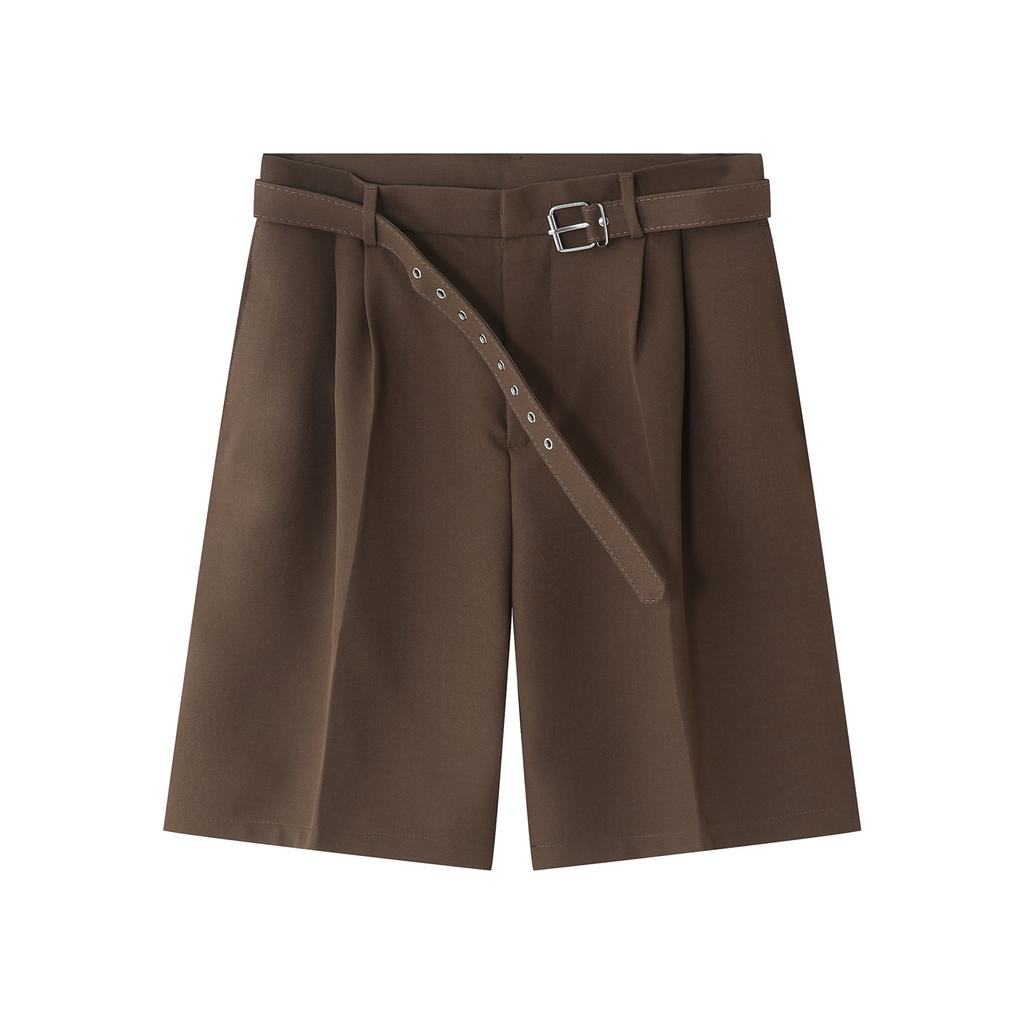 Men's Spring/Summer New Product Retro Loose Straight Mid Rise Casual Shorts