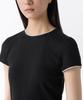 MUSINSA STANDARD WOMAN Women'S Pointel Lace Crew Neck T-Shirt [Black]