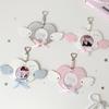 Pendant Keychain High-Quality Photocard Holder Badge Holder Unique Angel Wings Badge Holder For Animation Lovers Key Chain