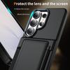 New Solid Color Frosted PC Wallet Card Holder Shockproof Phone Case For Samsung S26 Ultra S24 S23 S22 S25 Ultra Plus Back Cover